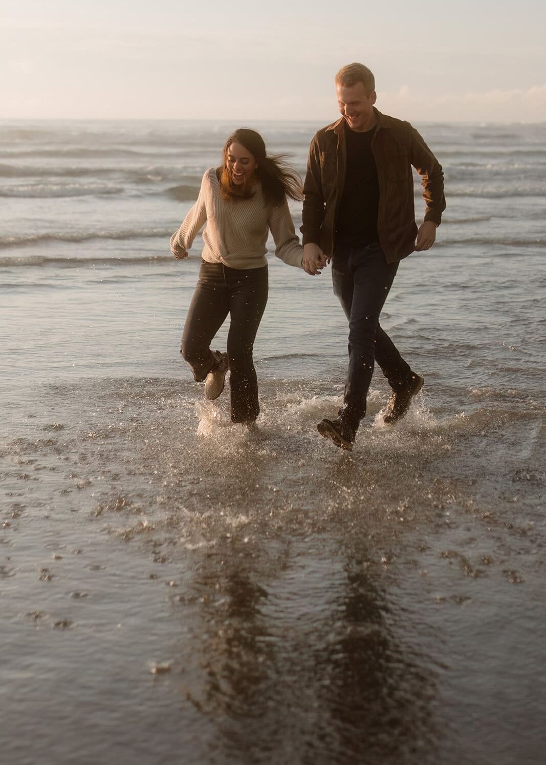 Hug Point Engagement Oregon Coast