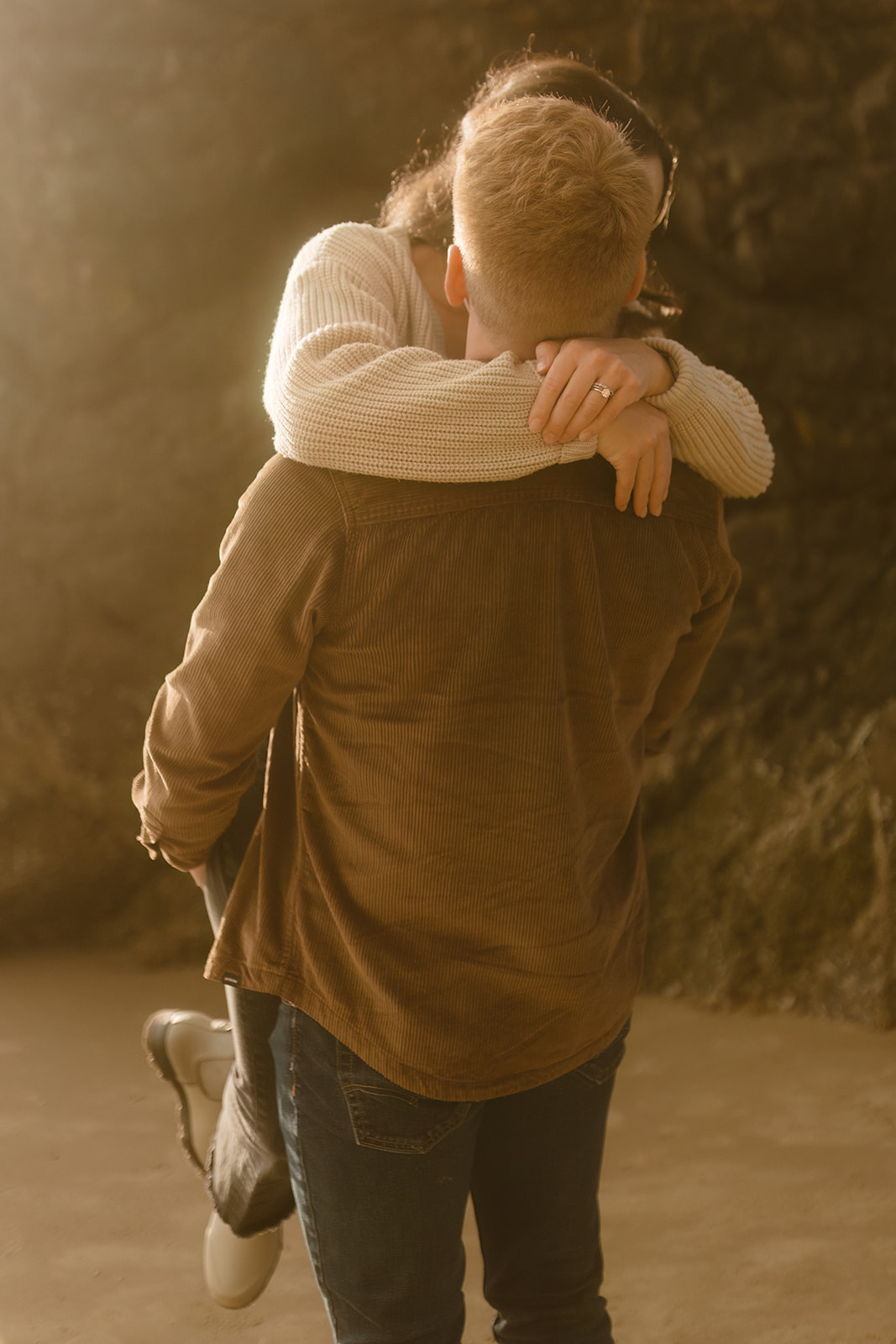 Hug Point Engagement Oregon Coast